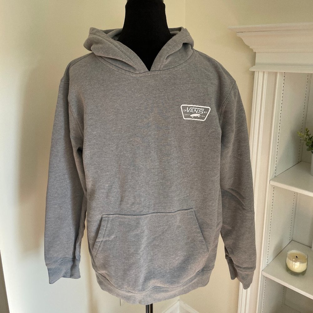 Boys VANS Hoodie Gray Sweatshirt, Size XL